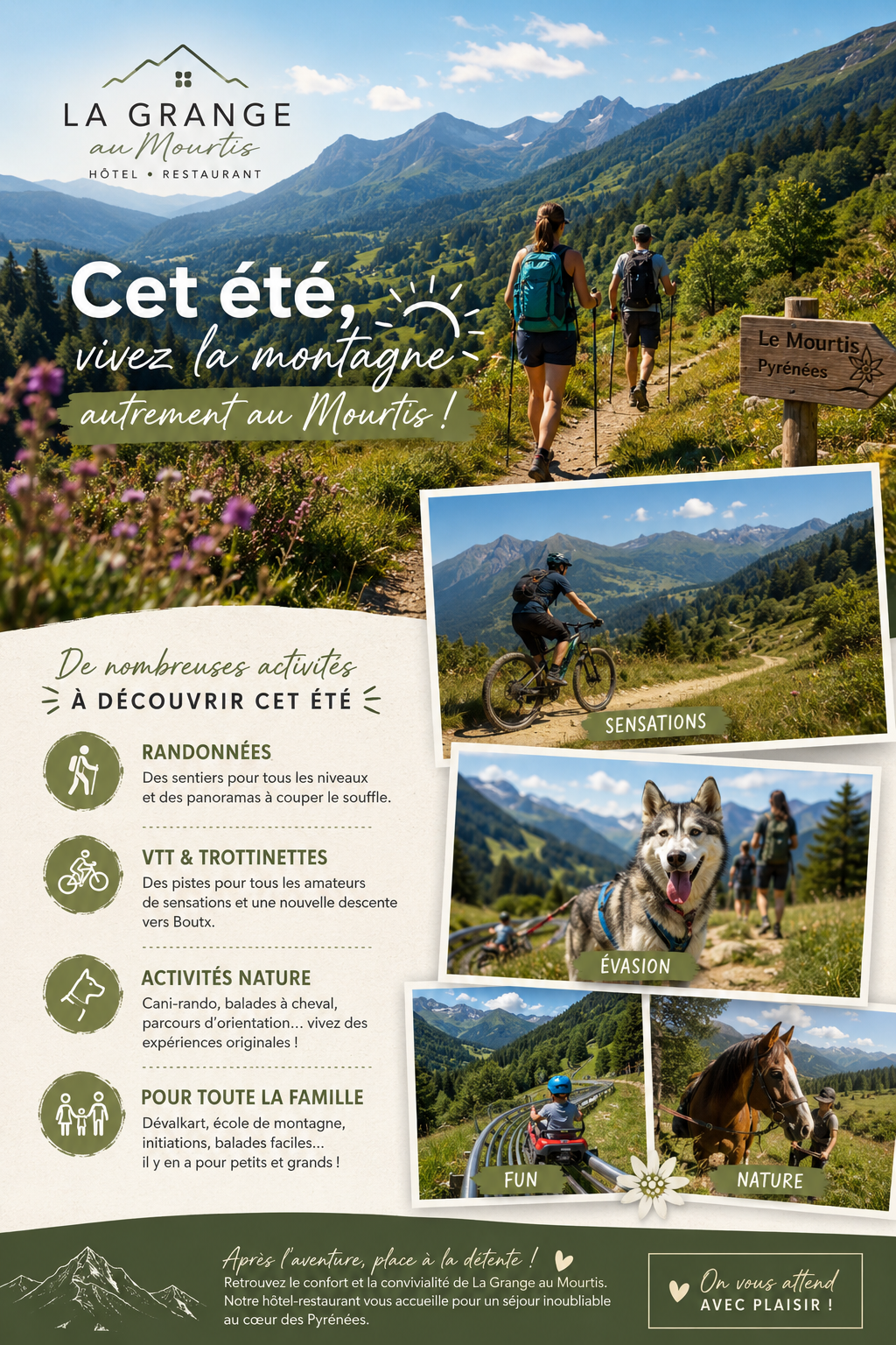 Cet été, vivez la montagne autrement au Mourtis !